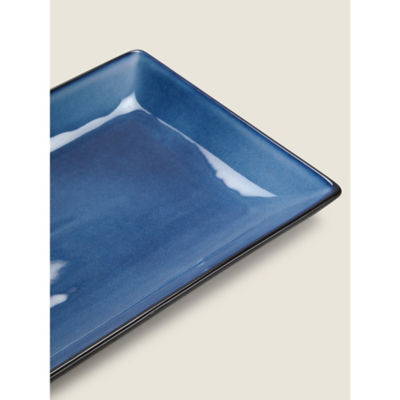 George Home Reactive Glaze Large Platter stoneware serving dish (British brand)