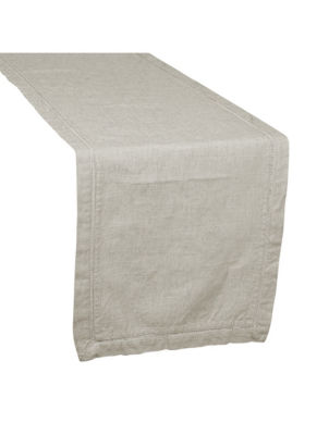 Stacey Solomon natural linen table runner 230 x 230 cm, UK version