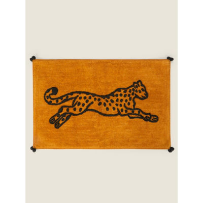 George Home bath mat Ochre Cheetah 50x80cm (British brand)