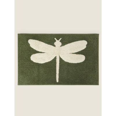 George Home Green Dragonfly cotton bath mat 50x80cm (British brand)