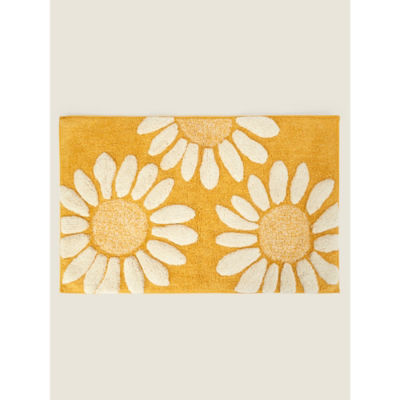 George Home yellow sunflower bath mat 50x80cm, imported from the UK