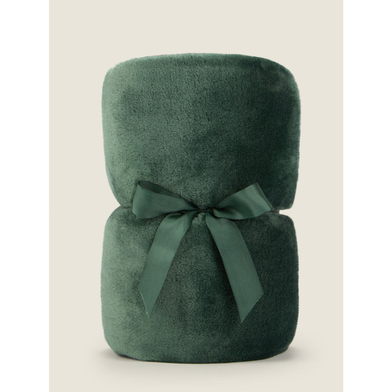 George Home green throw 120 x 150cm, UK version