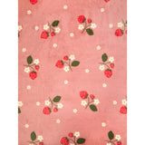George Home throw blanket pink strawberry print 120x150cm, UK version