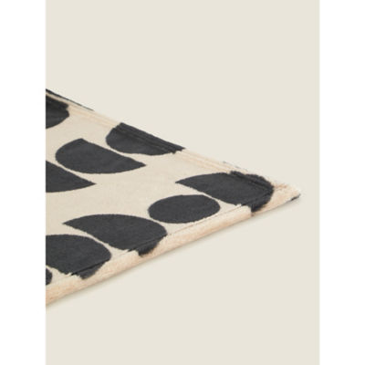 George Home monochrome geo print throw 120x150cm - British product