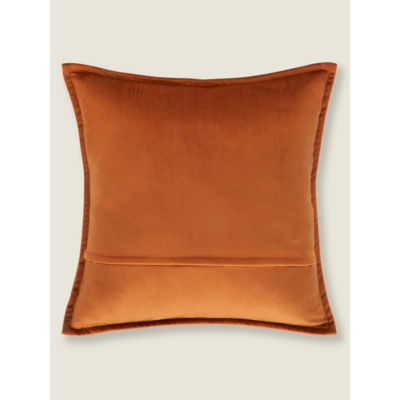 George Home brown velvet cushion extra large 58x58cm, UK version