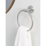 George Home Silver-Tone Towel Ring GOODS ASDA   