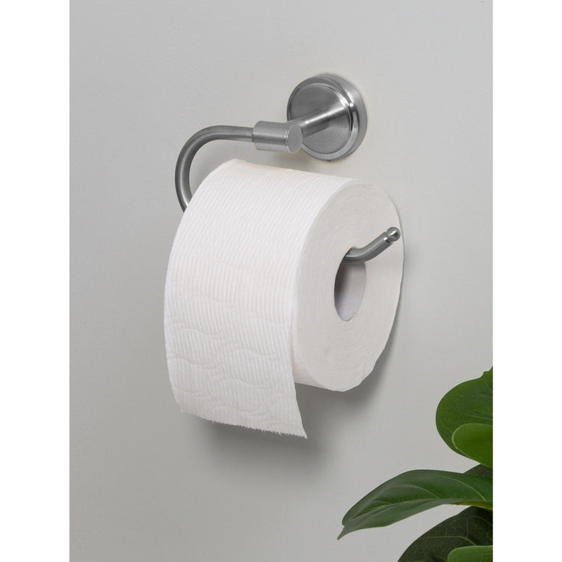 George Home silver-tone toilet roll holder 17.5cm - British product