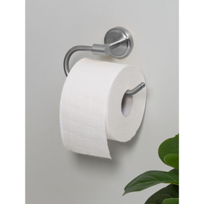 George Home silver-tone toilet roll holder 17.5cm - British product