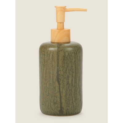 ASDA George Home Green Riverside Reactive Glaze Dispenser 7.5 x 7.5 x 18.5cm- Buy online at McGrocer