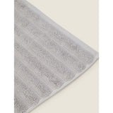 George Home grey ribbed luxe bath sheet 100x150cm, UK version