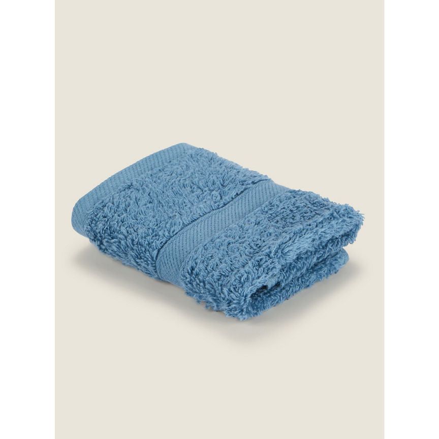 George Home Aegean Sea Blue Super Soft  Face Cloth GOODS ASDA   