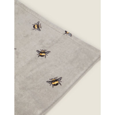George Home hand towel white printed bee 50x90cm - British product