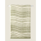 George Home Green Waves hand towel 100% cotton - British product