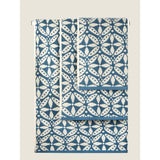 George Home Blue Tile bath towel 100% cotton, UK version