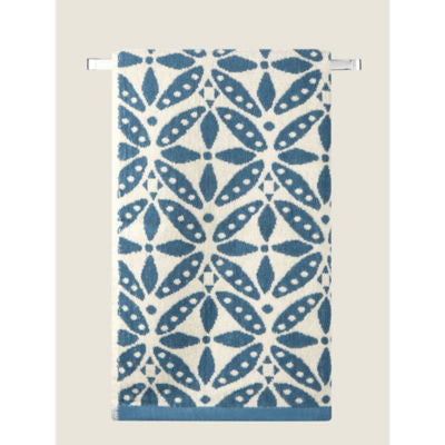 George Home Blue Tile bath towel 100% cotton, UK version