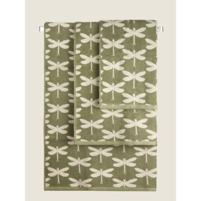 George Home green dragonfly bath sheet 100x150cm - British product