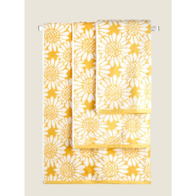George Home yellow sunflower bath sheet, imported from the UK