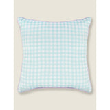 George Home lilac gingham outdoor cushion 45x45cm, UK version