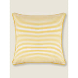 George Home yellow stripe reversible outdoor cushion 45x45cm (British brand)