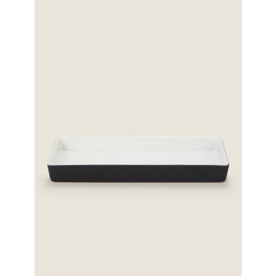 Plateau en grès noir mat George Home 25 x 13 x 3 cm
