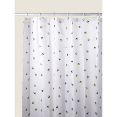 George White Bee Shower Curtain 180 x 180cm , UK version