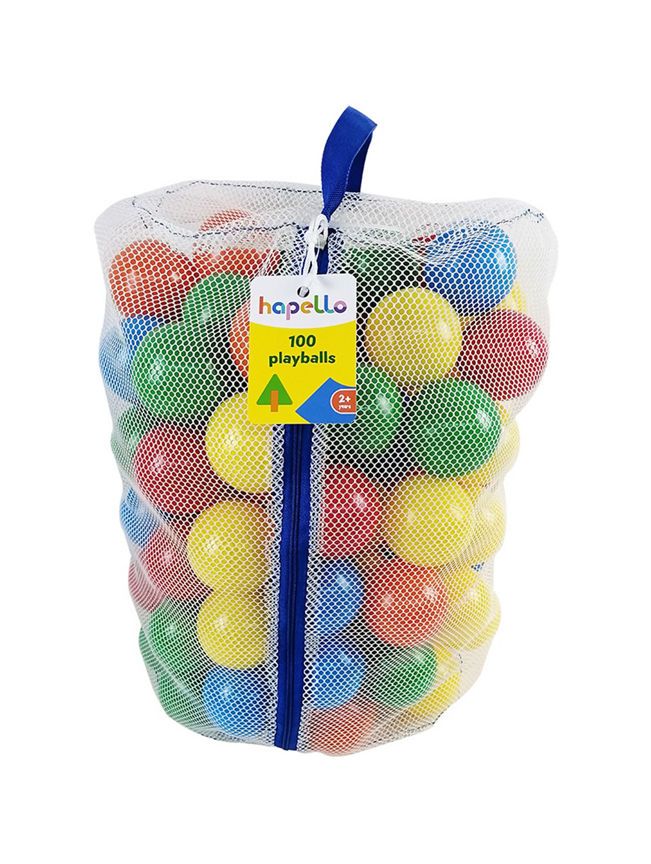 Hapello Pack of 100 Playballs GOODS ASDA   