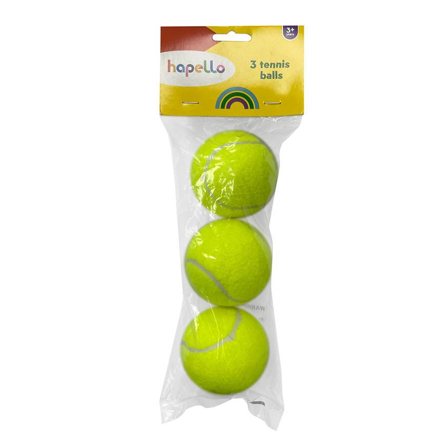 Hapello 3 Tennis Balls GOODS ASDA   