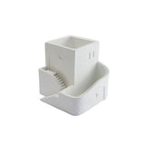 George Home white ancient Greek tower planter 21.5x21.5x20cm, UK version