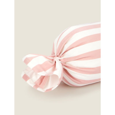 George Home pink stripe cushion 15x48cm, imported from the UK