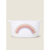 George Home rainbow rope storage basket 20x30cm - British product