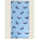 Disney Stitch blue cotton beach towel 71x152cm (British brand)