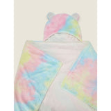 George Home tie dye hooded shawl 100x140cm (British brand)