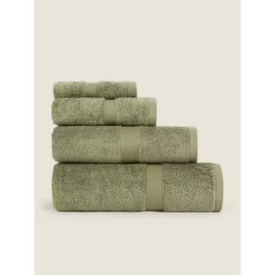 George Home Cotton Bath Towel Sage Green, UK version