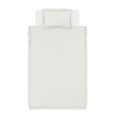 George Home plain frill edge single duvet set, UK version