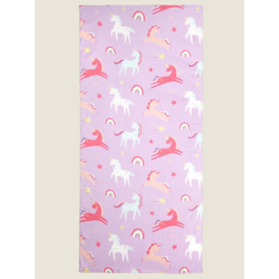 George Home lilac unicorn beach towel 71x152 cm, imported from the UK