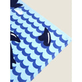 George Home blue shark beach towel 71x152 cm, imported from the UK