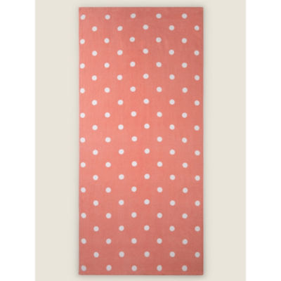 George Home coral spot beach towel 71x152 cm - British product