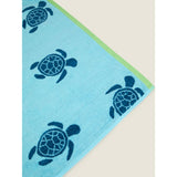 George Home 79x152 blue turtles beach towel imported from the UK