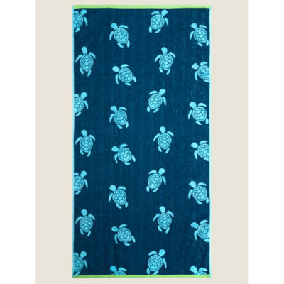 George Home 79x152 blue turtles beach towel imported from the UK