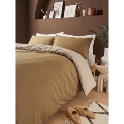 George Home reversible textured single duvet set - British product