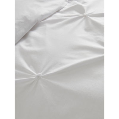 George Home plain diamond pleat duvet set single, UK version