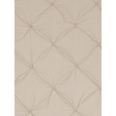 George Home plain diamond pleat single duvet set (British brand)