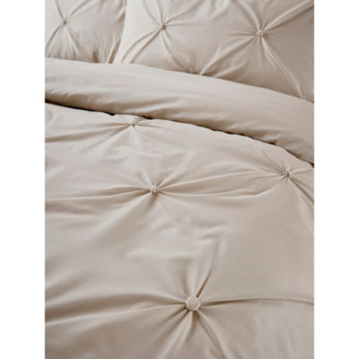 George Home plain diamond pleat double duvet set, imported from the UK