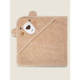 George Home Natural Bear Hooded Towel 75x75cm, UK version