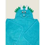 George Home hooded towel blue dino 70x140cm - British product