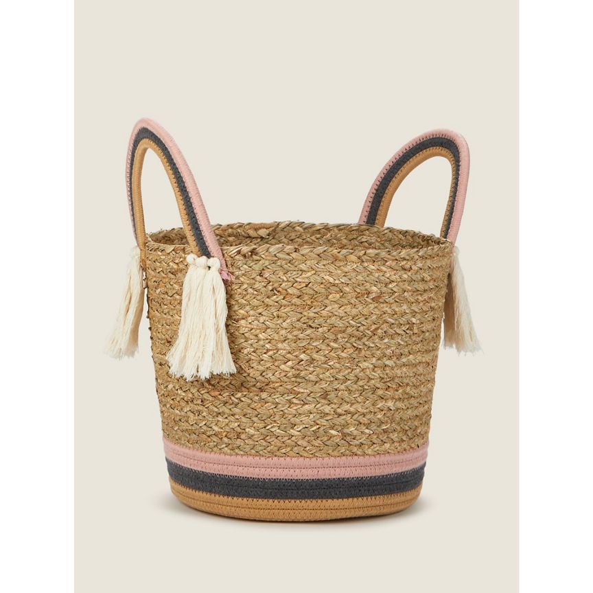 George Home Natural Rainbow Small Storage Basket