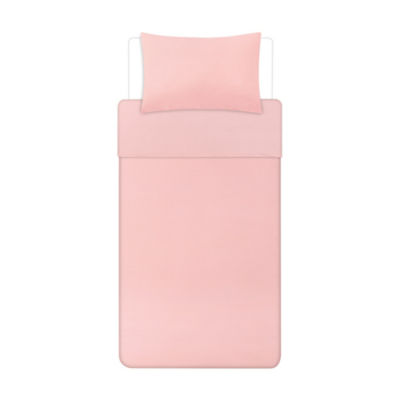 ASDA George Home Pink 100% Cotton Muslin Single Duvet Set (200 x 135cm)- Buy online at McGrocer