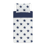 George Home navy waffle duvet set reversible single, imported from the UK
