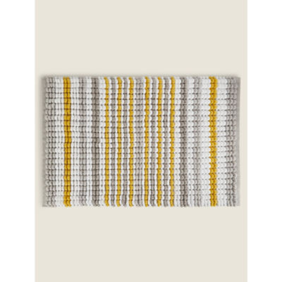 George Home chenille striped bath mat 50x80cm, UK version
