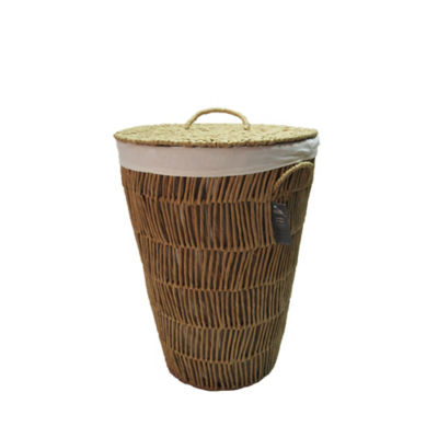 George Home natural storage laundry hamper 65L - British product